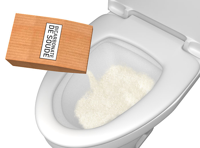 Comment déboucher des toilettes avec du bicarbonate de soude ?